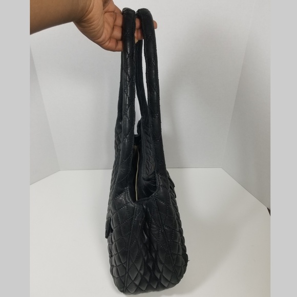 Eric Javits Diamond Quilted Shoulder Bag Tassel - Picture 6 of 7